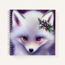 Fantasy White Baby Fox mit Lavendel Eyes