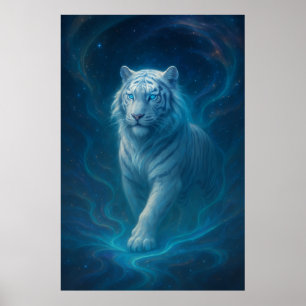 Fantasy White Tiger – Mystic Aura Serie ManJian Poster