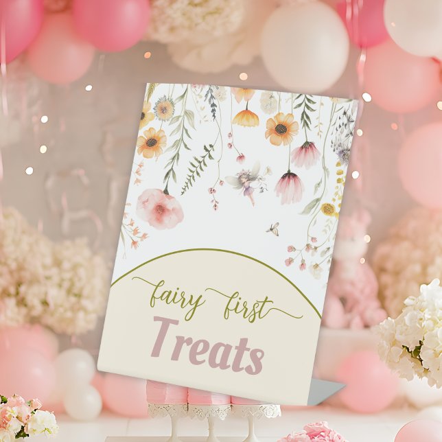 Fantasy Wildblume Fee erste Pedestal Zeichen Sockelschild (Von Creator hochgeladen)