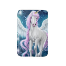 Fantasy Winged Unicorn mit rosa Haar
