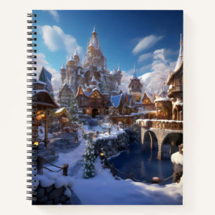 Fantasy Winter City Notizbuch