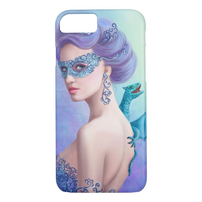 Fantasy Winter Frau, schöne Schneekönig Case-Mate iPhone Hülle (Rückseite)