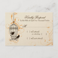 Fantasy Wirbel Birdcage Orange & Brown UAWG