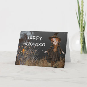 Fantasy Witch 10 Happy Halloween Grußkarte Karte