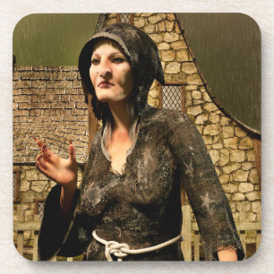 Fantasy Witz - Mittelalterliches Dorfnächtchen Hal Getränkeuntersetzer