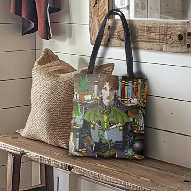 Fantasy Wizard Bücher Dragon Poster (Von Creator hochgeladen)