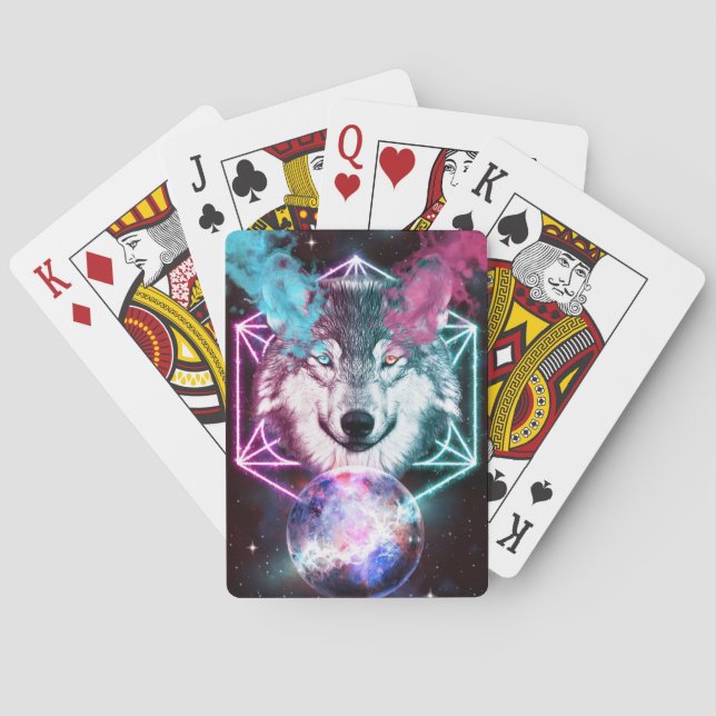 Fantasy Wolf Classic Playing Cards Spielkarten (Rückseite)