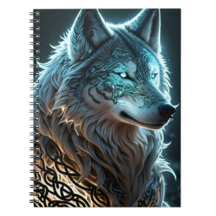 Fantasy Wolf Notebook Notizblock