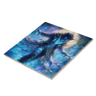 Fantasy-Wolf-Welt Fliese