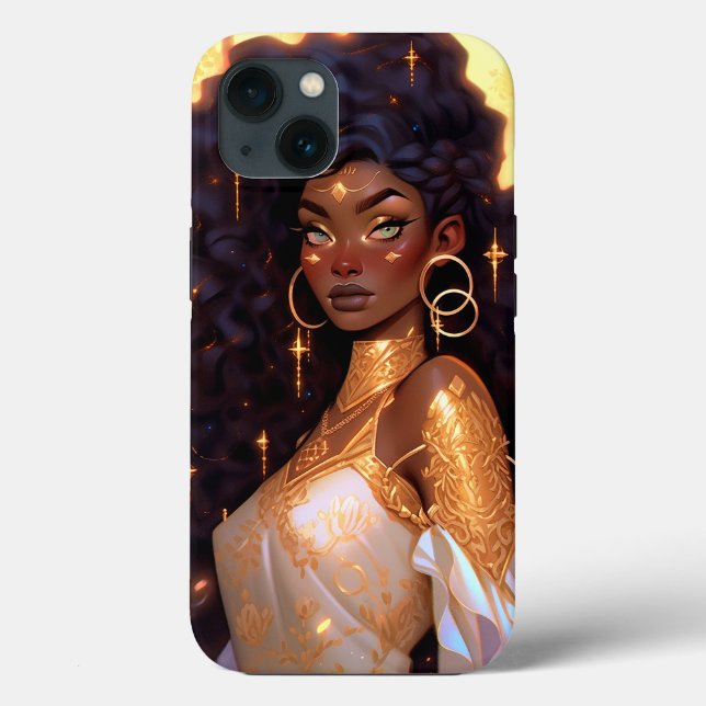 Fantasy Woman African American Art Case-Mate iPhone Hülle (Rückseite)