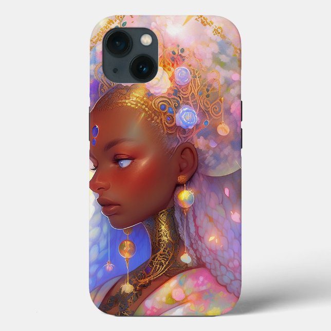 Fantasy Woman African American Art Case-Mate iPhone Hülle (Rückseite)