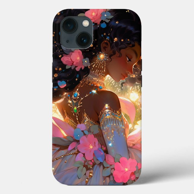 Fantasy Woman African American Art Case-Mate iPhone Hülle (Rückseite)