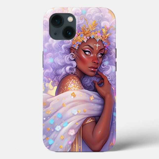 Fantasy Woman African American Art Case-Mate iPhone Hülle (Rückseite)