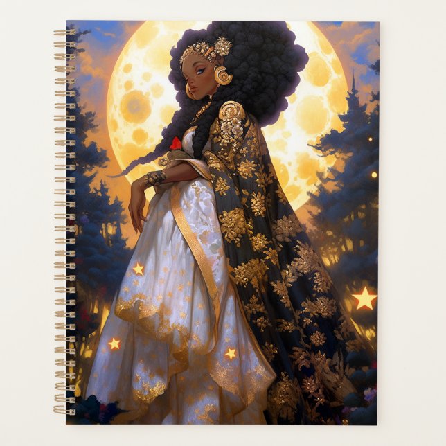 Fantasy Woman African American Art Planer (Vorderseite)