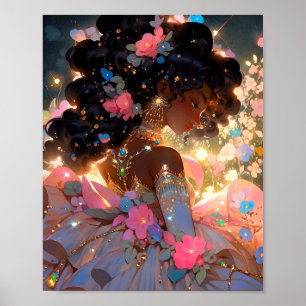 Fantasy Woman African American Art Poster