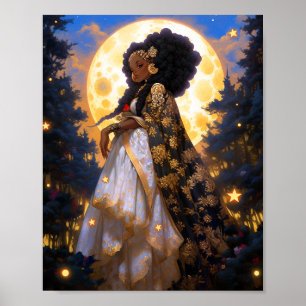 Fantasy Woman African American Art Poster