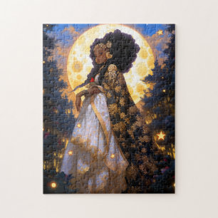Fantasy Woman African American Art Puzzle