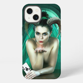 Fantasy Woman Playing Poker Case-Mate iPhone Fall 13 Hülle