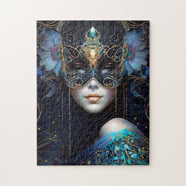 Fantasy Woman Wear Mask Puzzle (Vertikal)