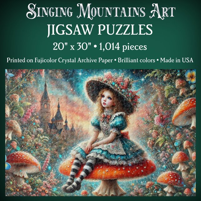 Fantasy Wonderland Alice On Mushroom Puzzle (Von Creator hochgeladen)