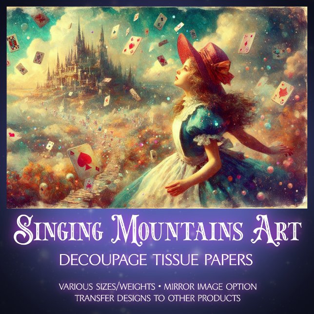 Fantasy Wonderland Castle Journey Decoupage Seidenpapier (Von Creator hochgeladen)