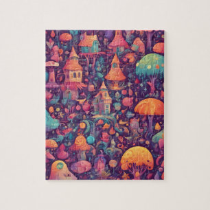 Fantasy World Colorful Magic Kingdom Puzzle