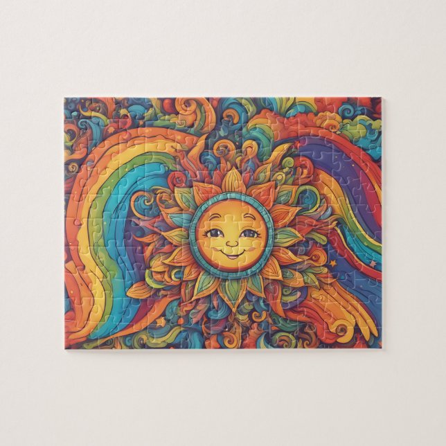 Fantasy World Colorful Sun Puzzle (Horizontal)