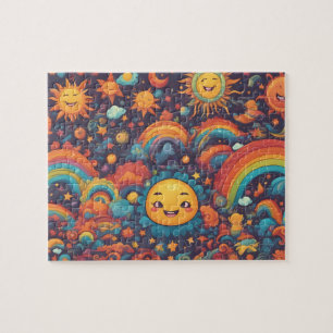 Fantasy World Colorful Sun Puzzle