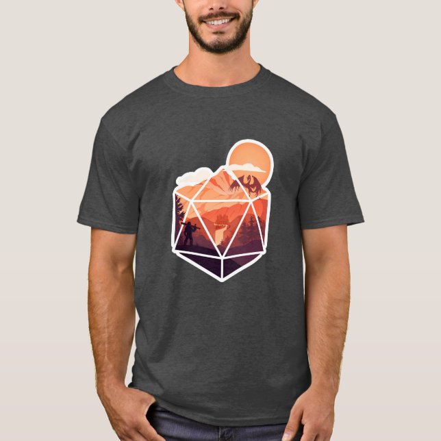 Fantasy World in the Dice T-Shirt (Vorderseite)