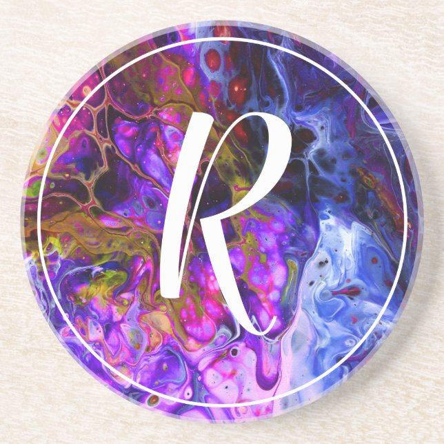 Fantasy World Monogram Getränkeuntersetzer (Vorne)