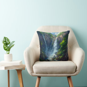 Fantasy World Waterfall Kissen