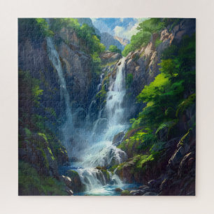 Fantasy World Waterfall Puzzle