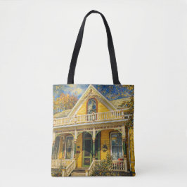 Fantasy Yellow Victorian House