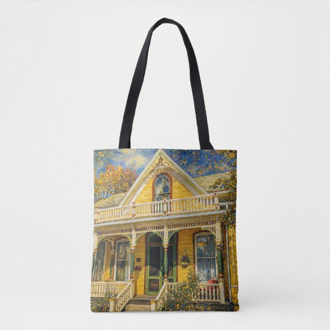 Fantasy Yellow Victorian House (Vorderseite)