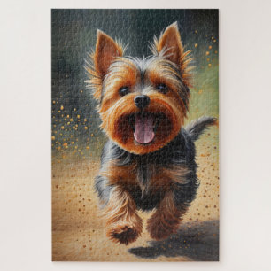 Fantasy Yorkshire Terrier Surreal Dog Art Puzzle