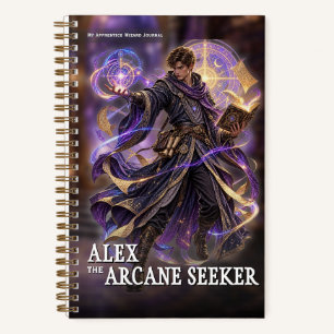 Fantasy-Zauberlehrling-Abenteuer-Notizbuch Notizbuch