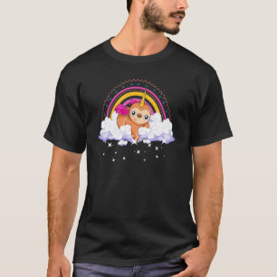 Fantasy Zoo Animal Rainbow Slothicorn Unicorn Slo T-Shirt