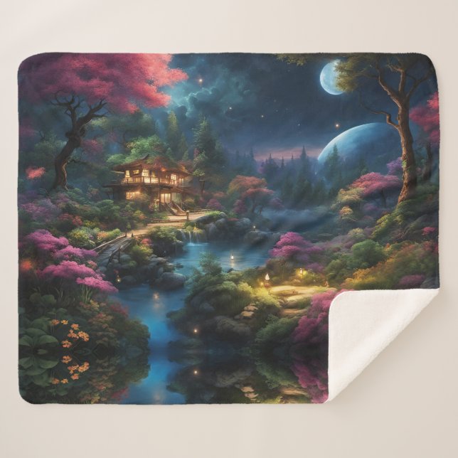 Fantasy Zuhause und Garden Sherpadecke (Vorderseite (Horizontal))