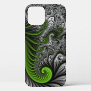 Fantasywelt grün und grau abstrakte fraktale Kunst Case-Mate iPhone Hülle
