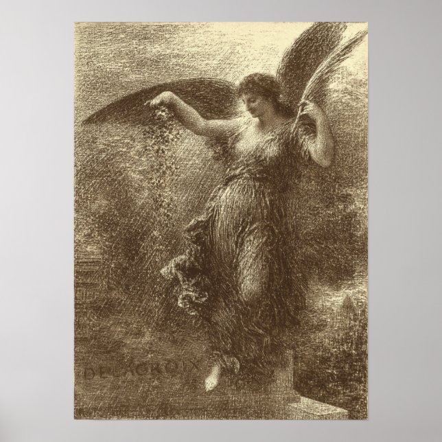 Fantin-Latour - A Eugene Delacroix Poster (Vorne)