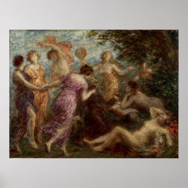 Fantin-Latour - Die Versuchung des Hl. Anthony Poster (Vorne)