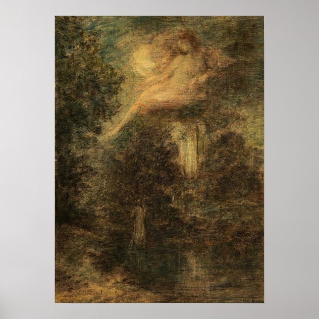 Fantin-Latour - L'Evocation (Einsamkeit) Poster (Vorne)