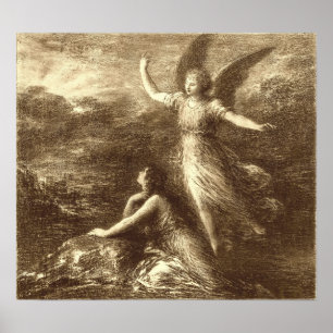 Fantin Latour - Paradies und La Peri Poster