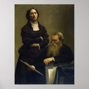 Fantin-Latour - Porträt von Herrn und Frau Edwards Poster