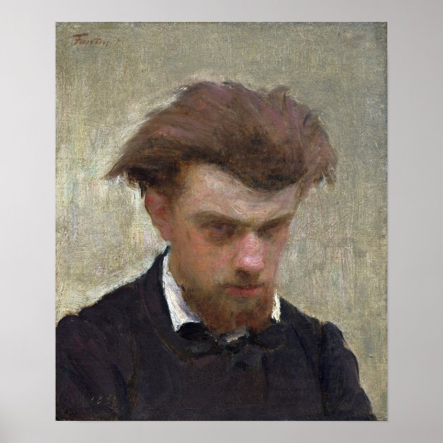Fantin-Latour - Selbstportrait Poster (Vorne)