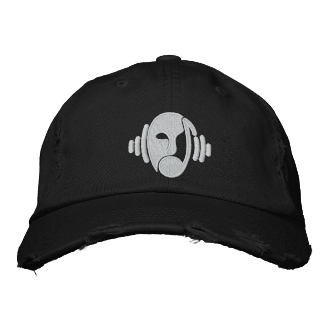 Fantom Logo Black Hat Bestickte Baseballkappe (Vorderseite)