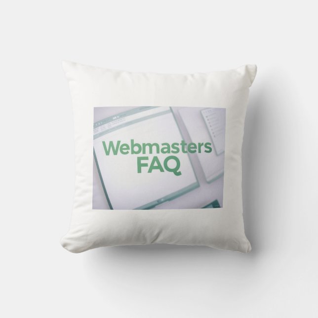 FAQ zu WebMasters Kissen (Vorderseite)