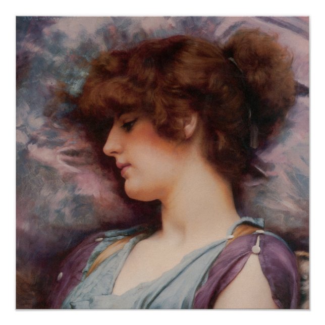 Far Away Thoughts by John William Godward Poster (Vorderseite)