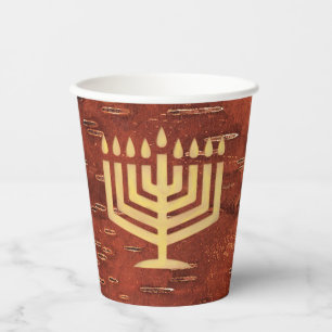 Far North Chanukkah - Inner Birch Bark Pappbecher