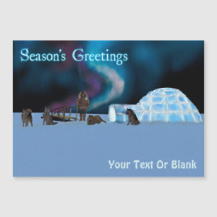 Far North Christmas - Die Grüße der Saison Magnetkarte